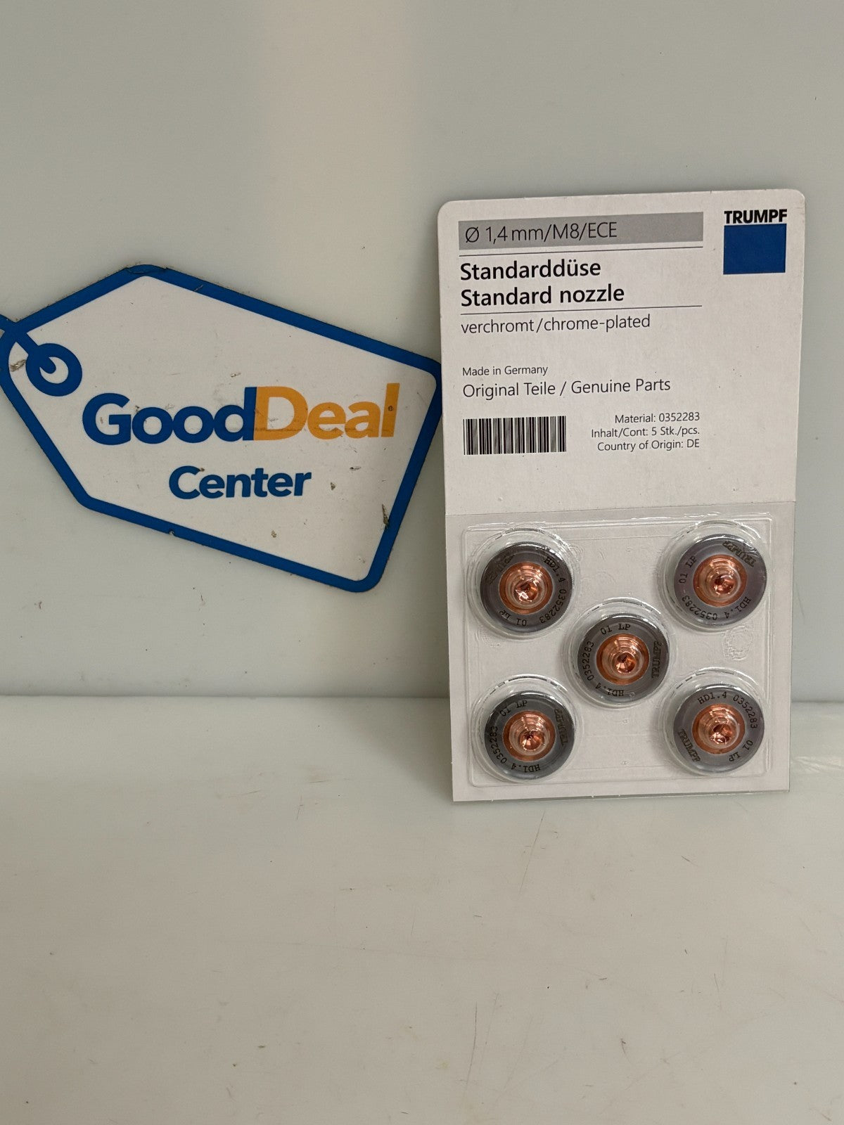 TRUMPF LASER NOZZLE 1.4 MM CARD OF 5