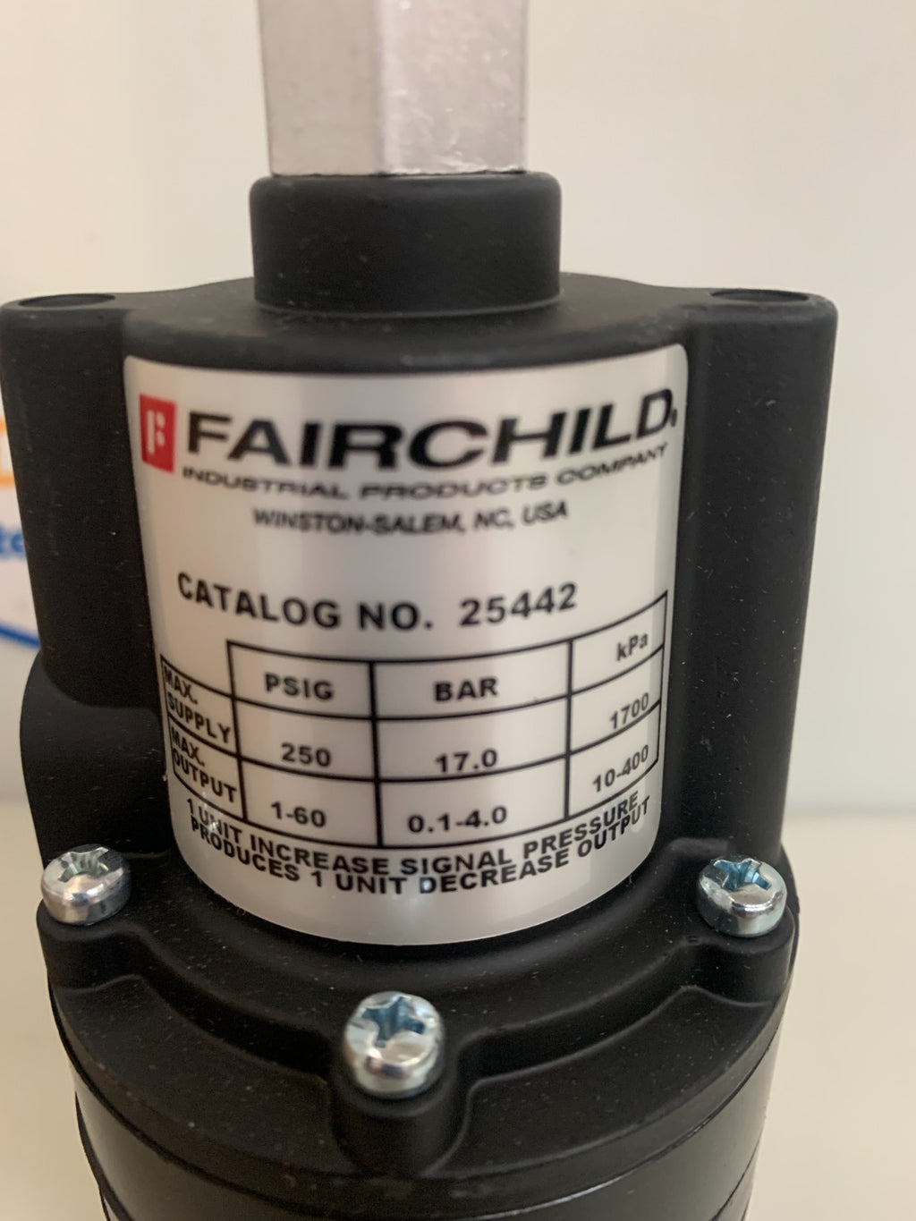FAIRCHILD PNEUMATIC REVERSING RELAY REGULATOR #25442