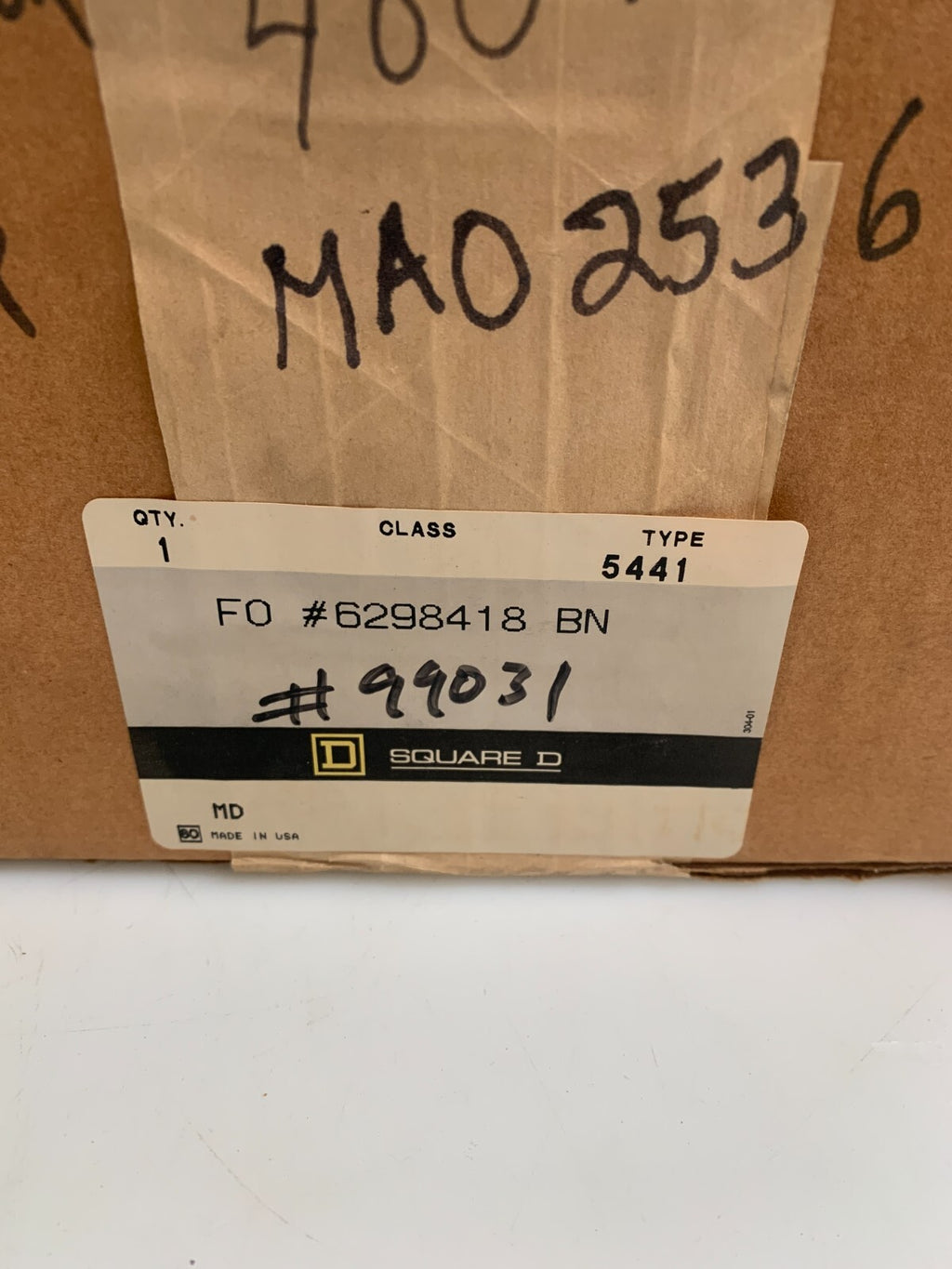 SQUARE D 5441 GROUND DETECTOR F0 #6298418 BN
