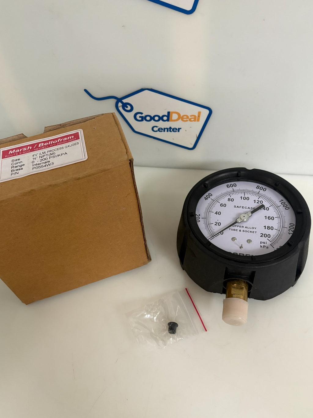 MARSH/BELLOFRAM 4 1/2 PROCESS GAUGES 0-200 PSI #P0554W30