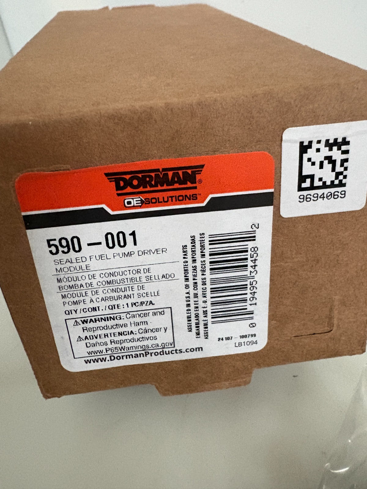 DORMAN SEALED FUEL PUMP DRIVER MODULE 590-001 4