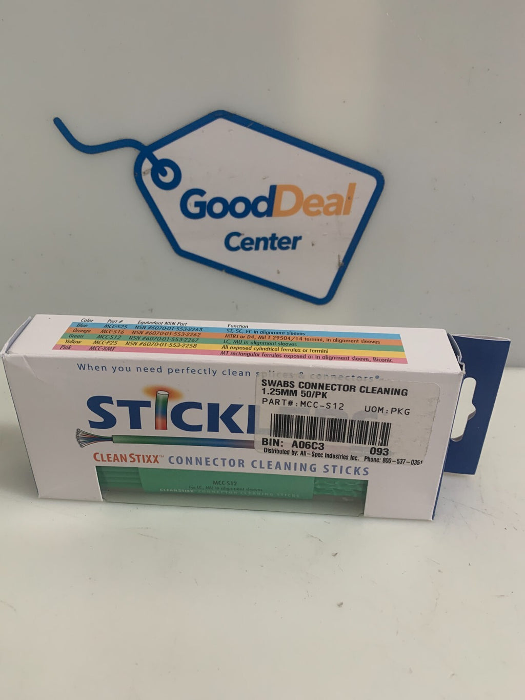 STICKLERS CLEANSTIXX CONNECTOR CLEANING STICKS MCC-S12  LC MU IN ALIGNMENT
