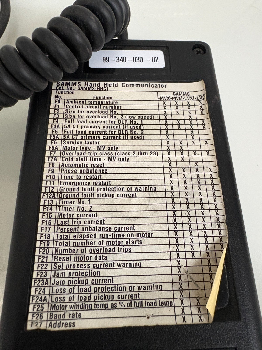 SIEMENS SAMMS HANDHELD COMMUNICATOR
