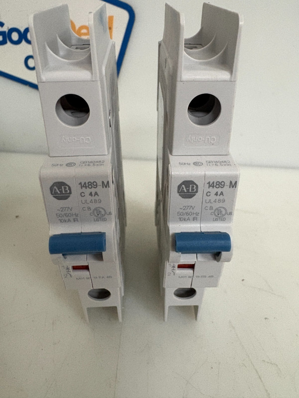 LOT OF 2 ALLEN BRADLEY CIRCUIT BREAKER 1489-M1C040 SER D1