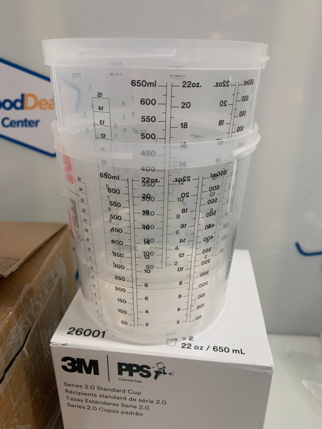 3M Spray Gun Cup 22 OZ # 26001 Pack of 8 New in box