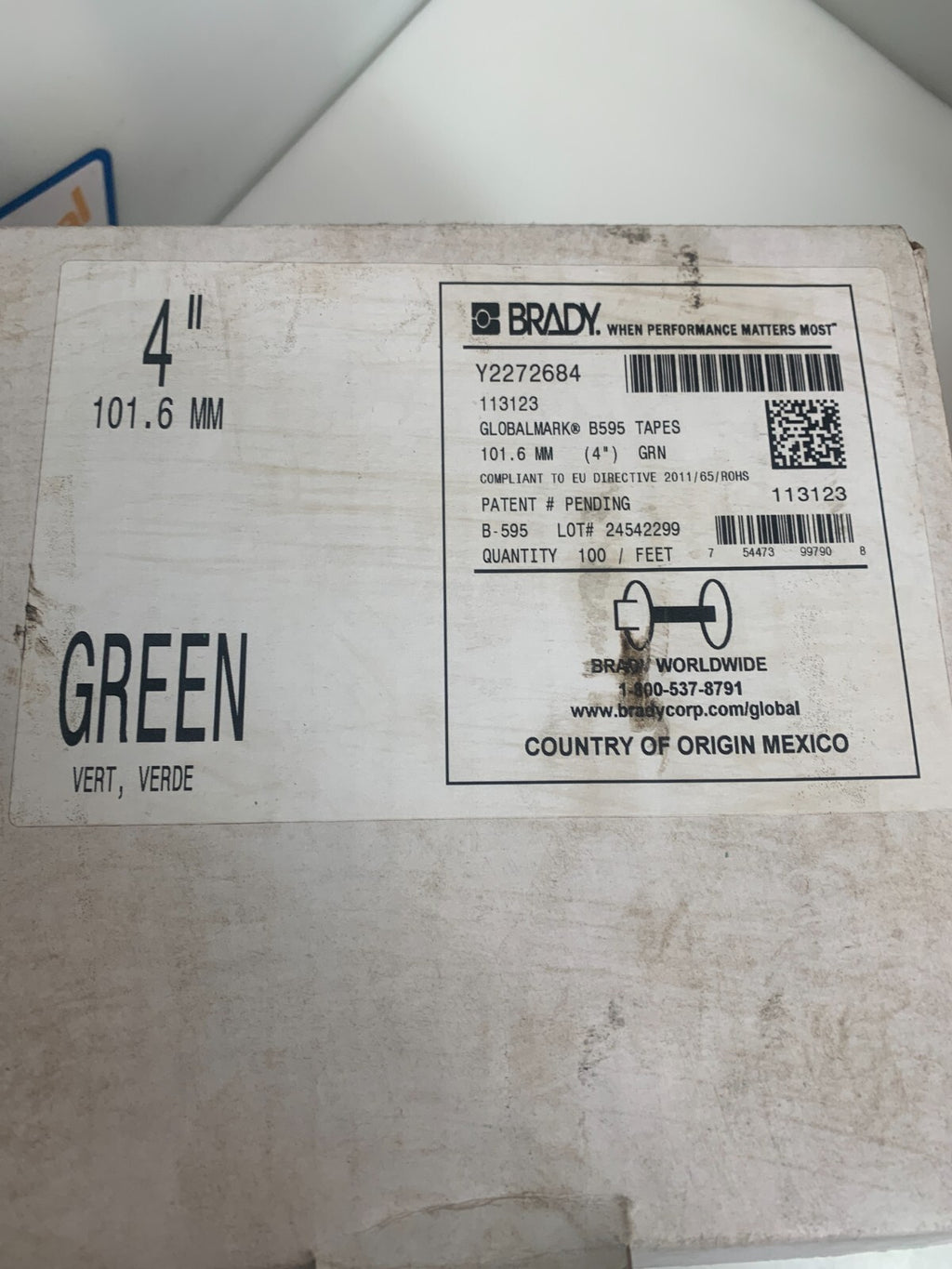 BRADY   B595  Cartridge Tape  Y2272684