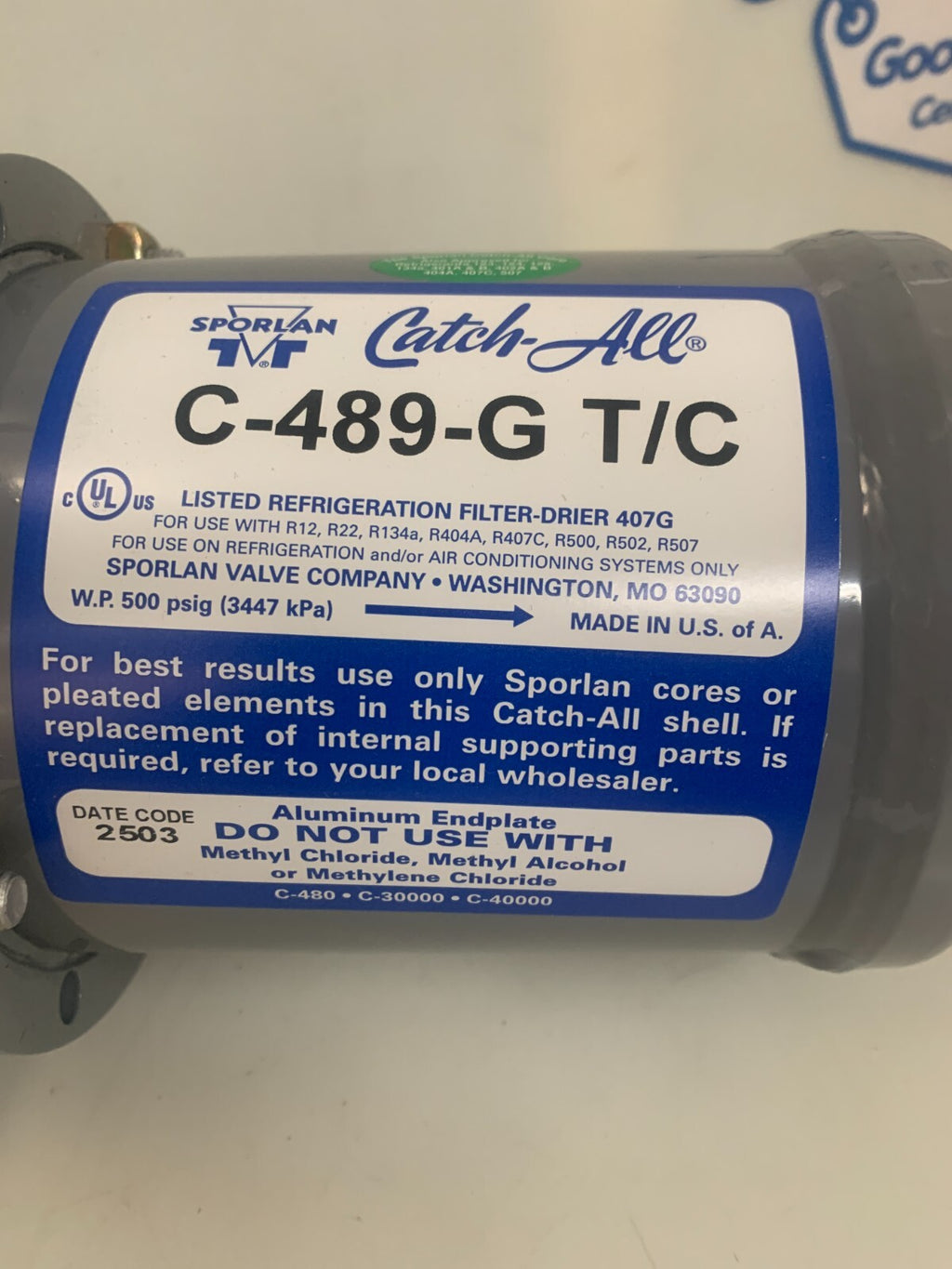 SPORLAN CATCH-ALL FILTER DRIER C-489-G T/C1