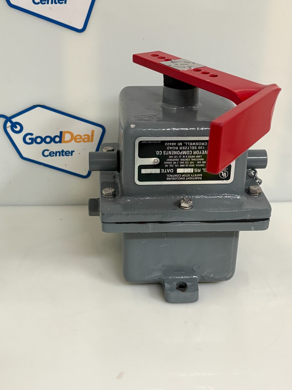 CONVEYOR COMPONENTS CO RAINTIGHT ENCLOSURE SAFETY STOP CONTROL RS 2CI