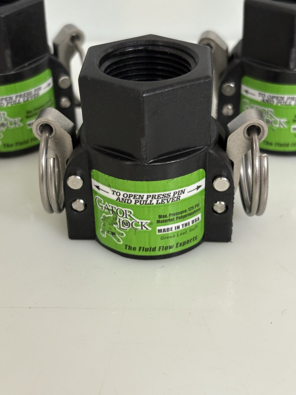 LOT OF 3 GATOR LOCK 3/4 FEMALE COUPLER X 3/4 FEMALE NPT #GLP075D