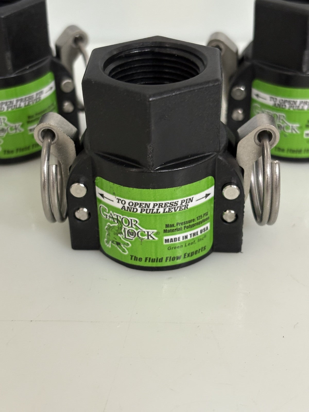 LOT OF 3 GATOR LOCK 3/4 FEMALE COUPLER X 3/4 FEMALE NPT #GLP075D