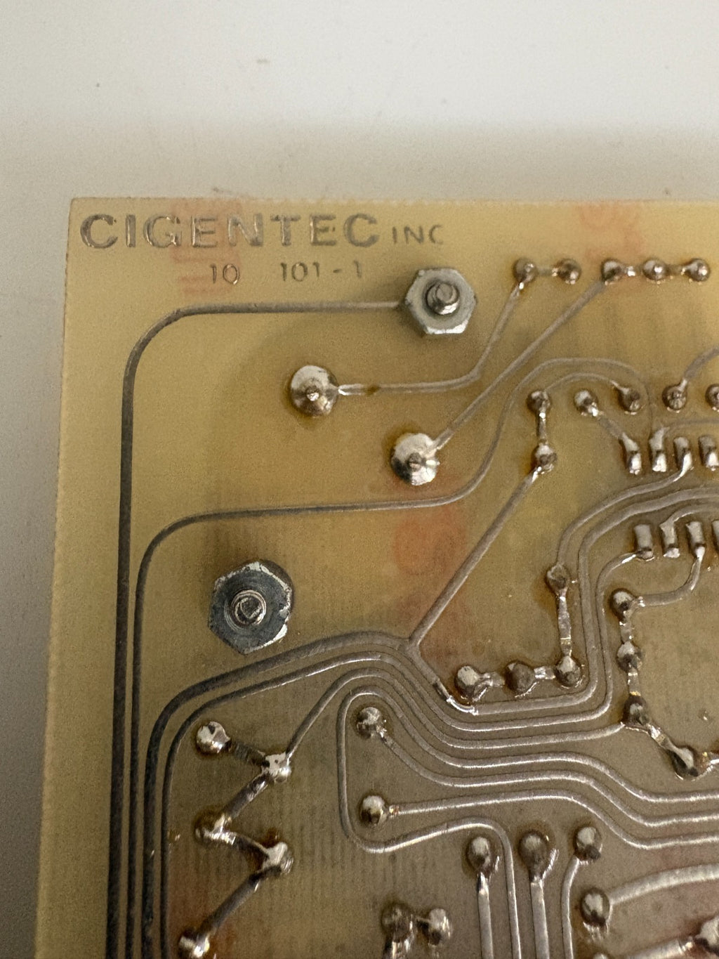 CIGENTEC CIRCUIT BOARD #100-101-0 AND 100-102-06