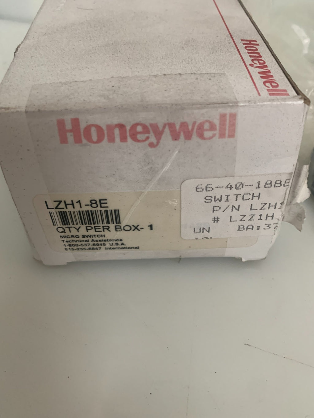 HONEYWELL ENCLOSED PRECISION SWITCH LZH1-BE2