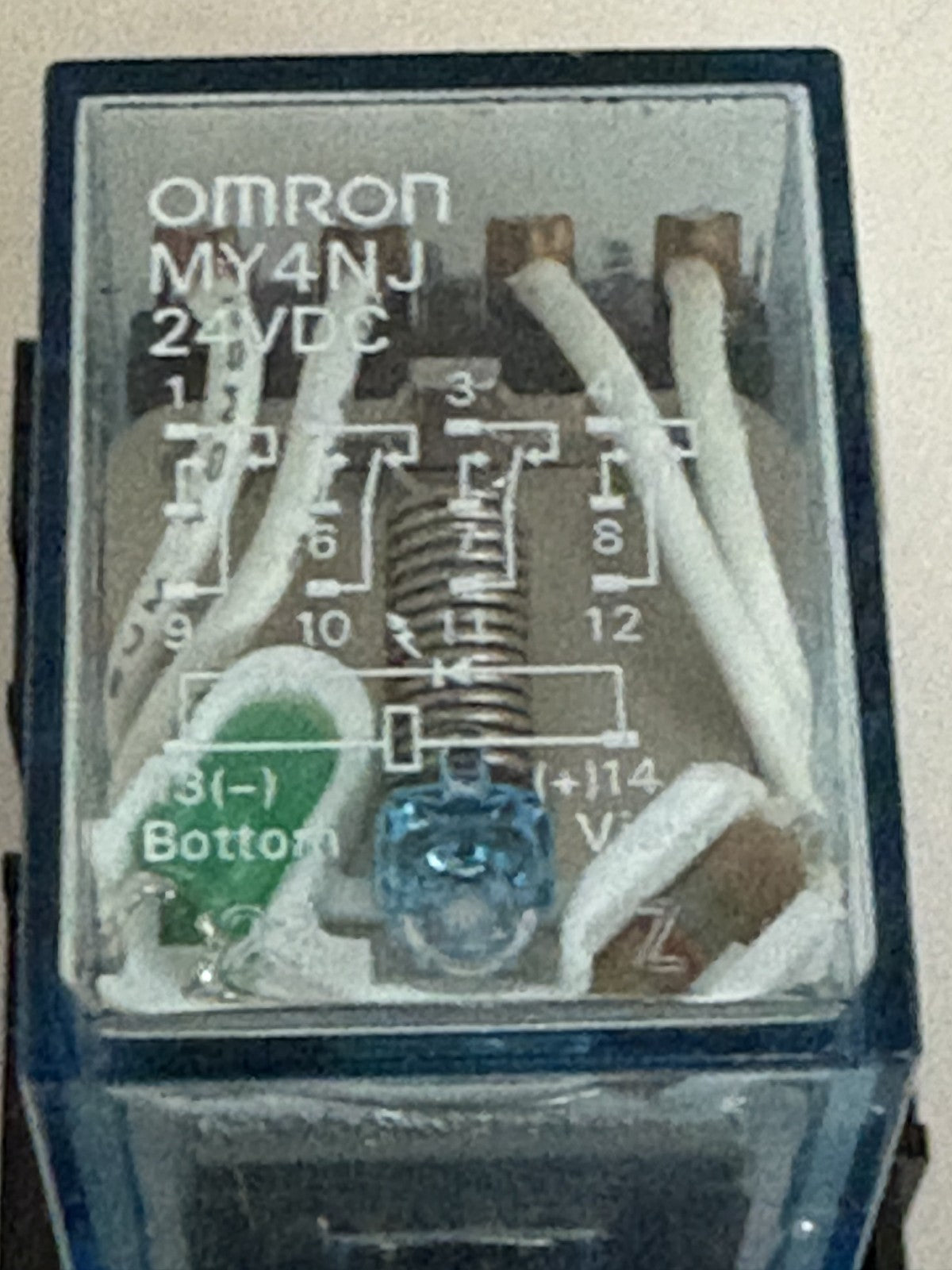 LOT OF 2 OMRON RELAY AND BASE MY4NJ2