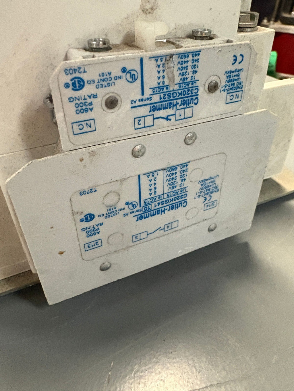 EATON CUTLER HAMMER SIZE 4 AN16NN0 CONTACT KIT 4