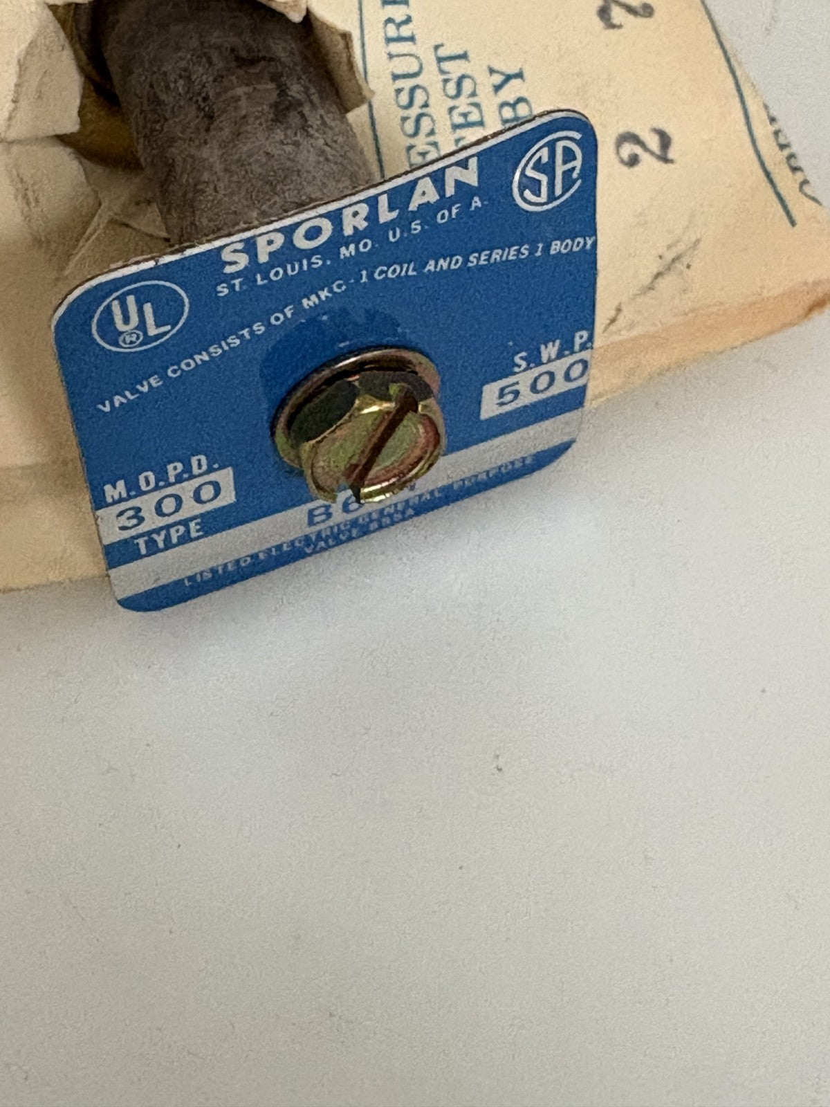 SPORLAN SOENOID VALVE 3/8 FLARE B6F1