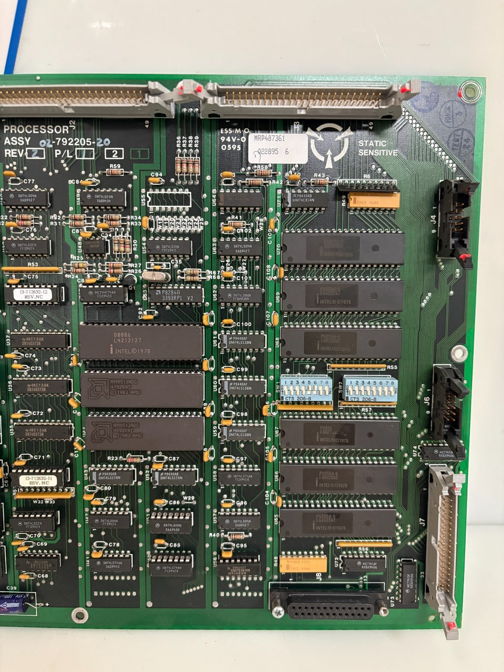 LIEBERT EMERSON PROCESSOR BOARD UPS CONTROL CARD 02-792205-20 REV 2 P/L13
