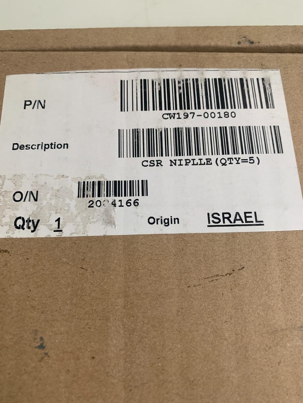 (NEW 5 IN BOX) HP SCITEX NIPPLE CW 197-00180