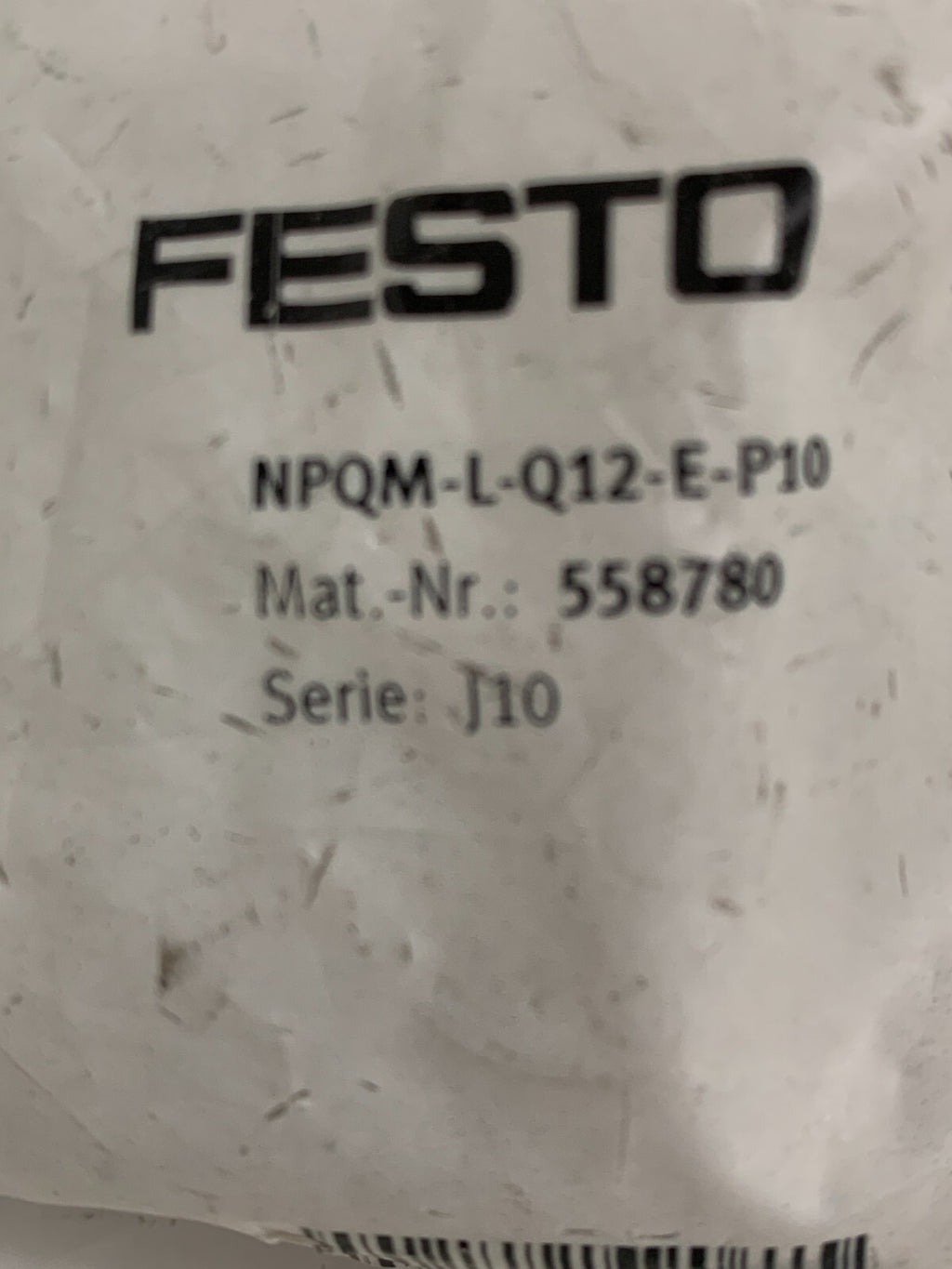FESTO  NPQM-L-Q12-E-P10    Push In  45° Elbow   558780