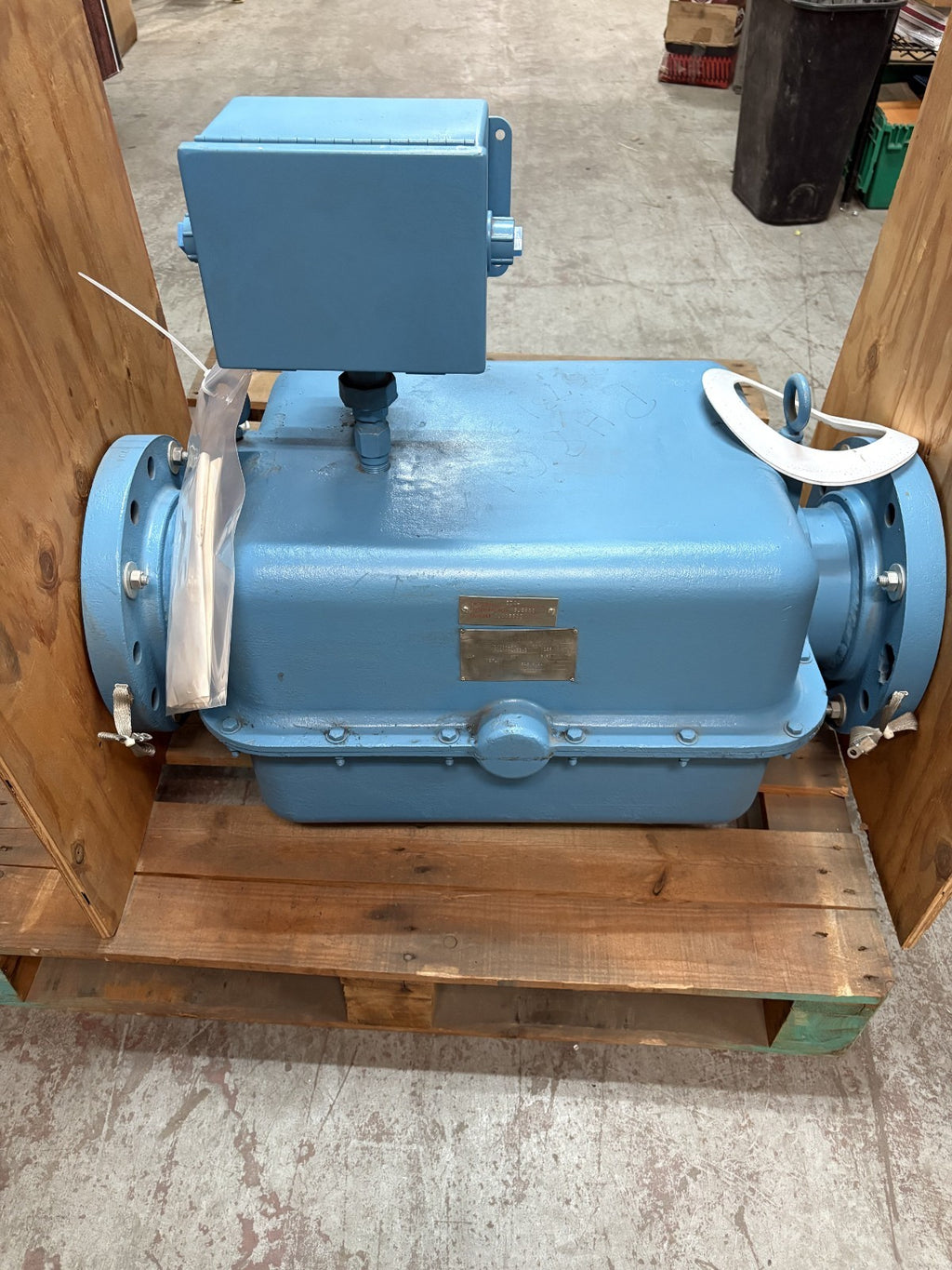 FISHER & PORTER TEFLON MAGNETIC TUBE FLOW METER MODEL 10D1416 AM A1