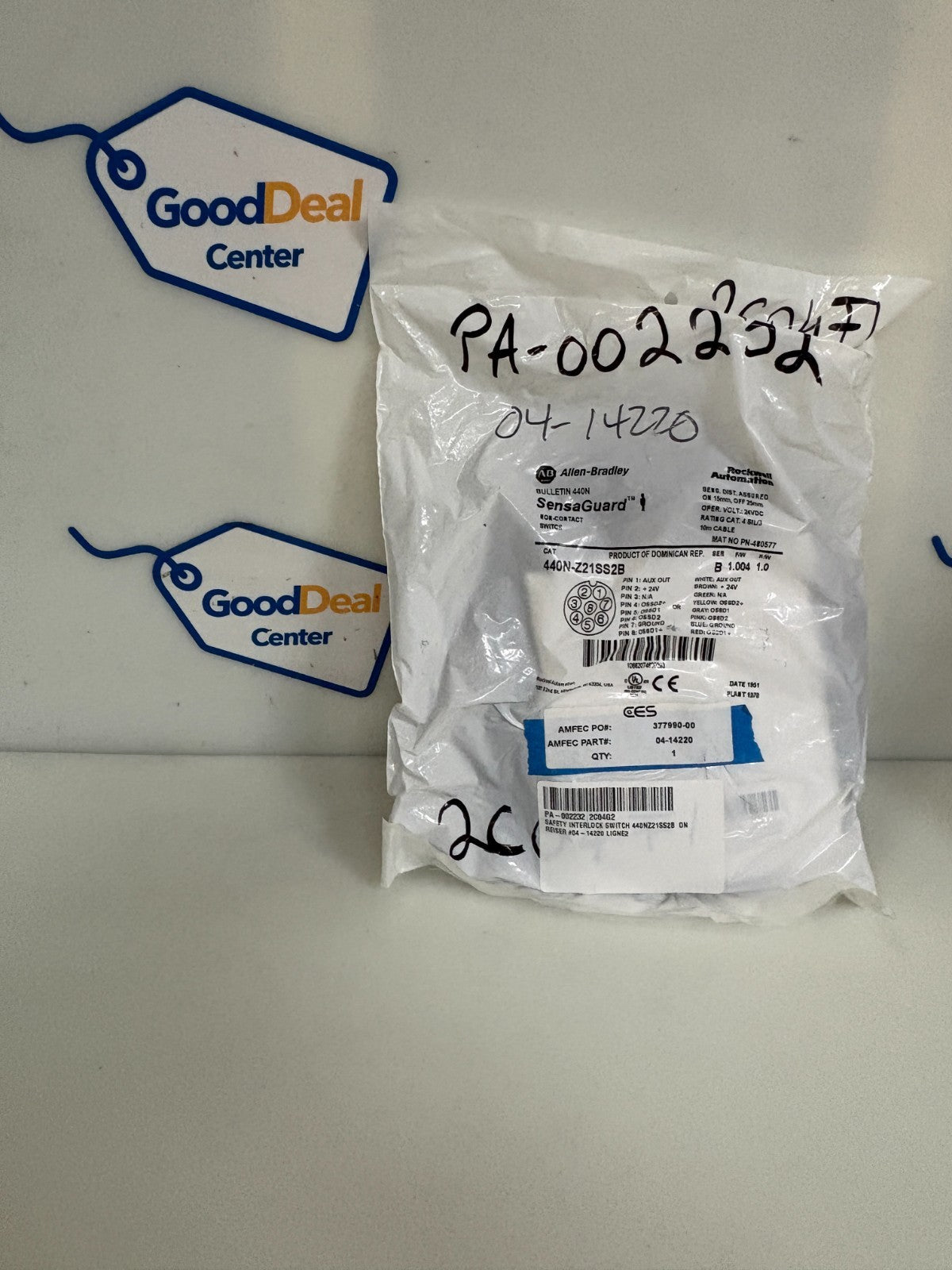 ALLEN BRADLEY SENSAGUARD NON CONTACT SWITCH 44ON-Z21SS2B0