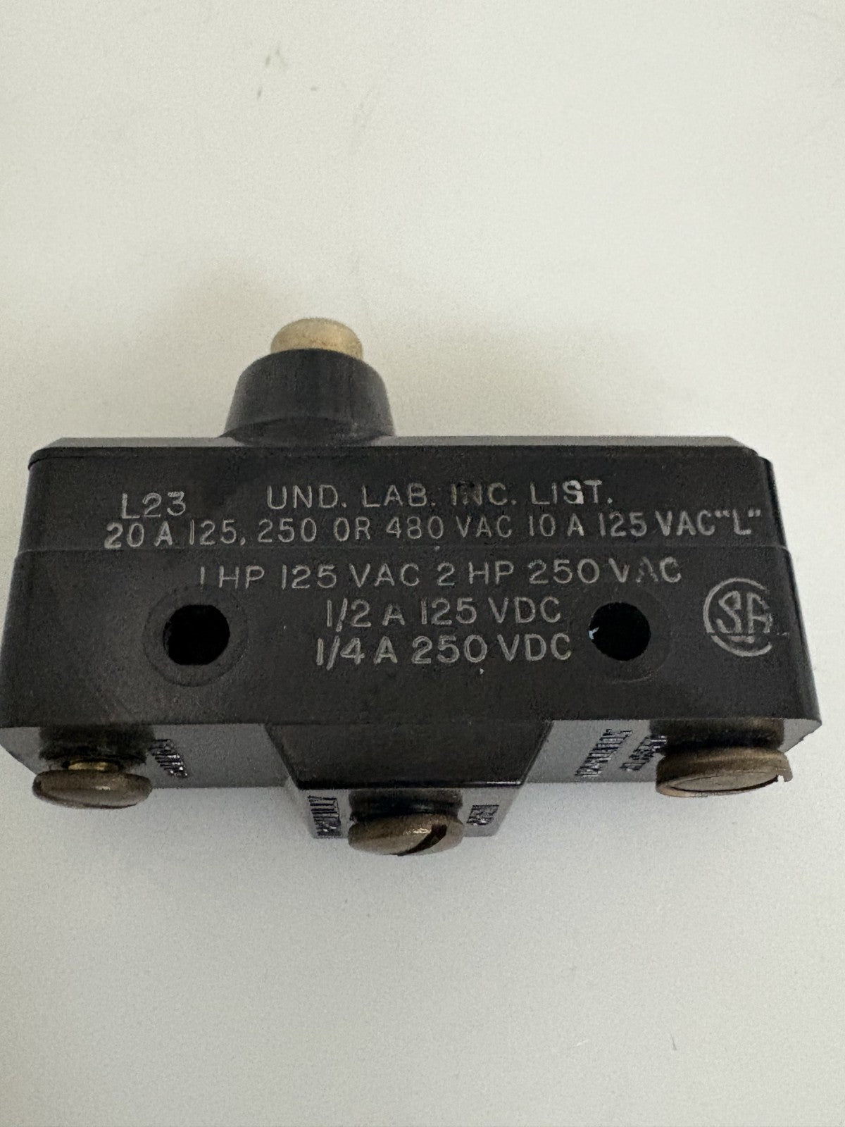 LOT OF 2  MICRO SWITCH BA-2RB-AQ