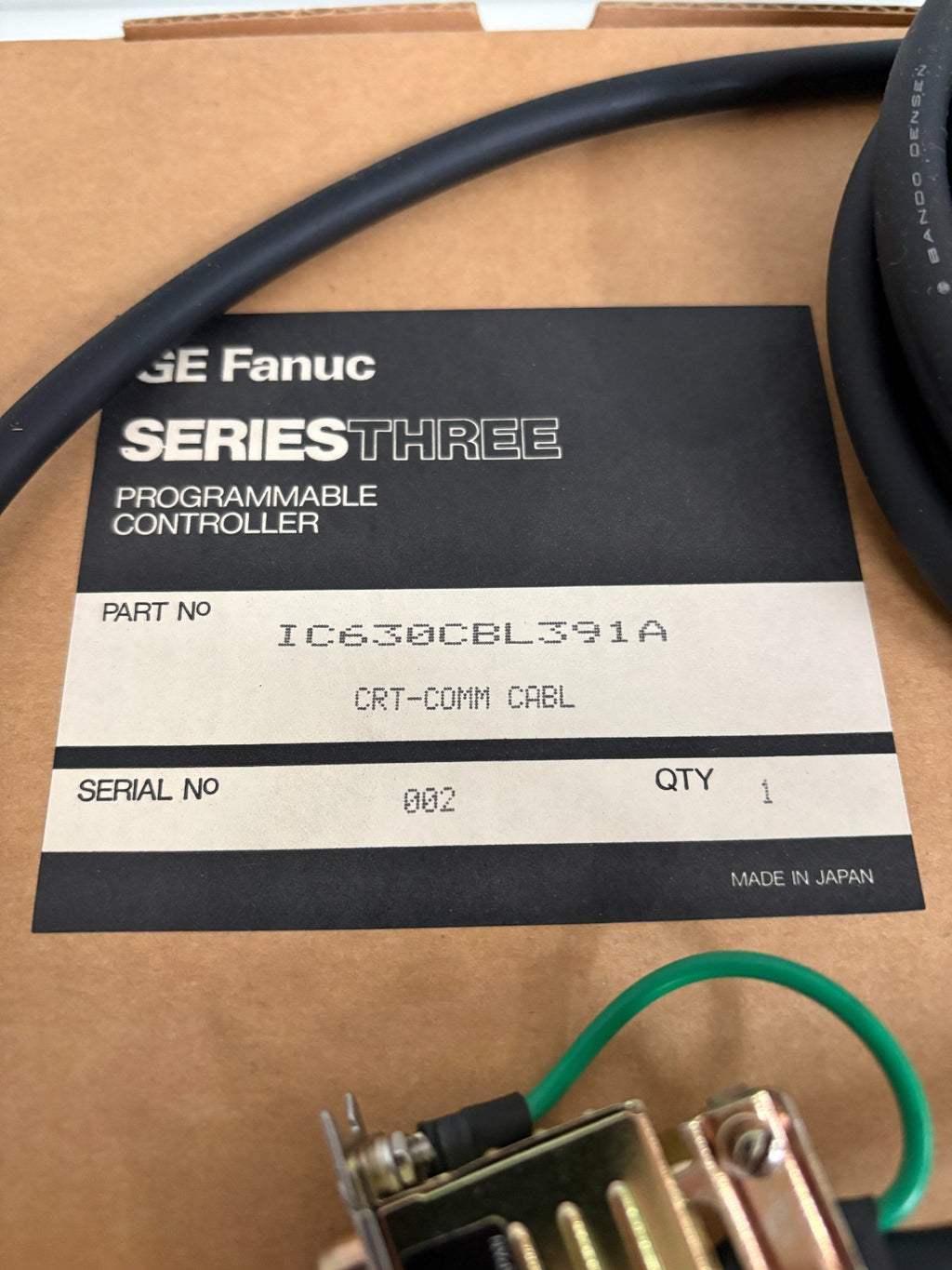 GENERAL ELECTRIC SERIES THREE CRT-COMM CABLE IC630CBL391A