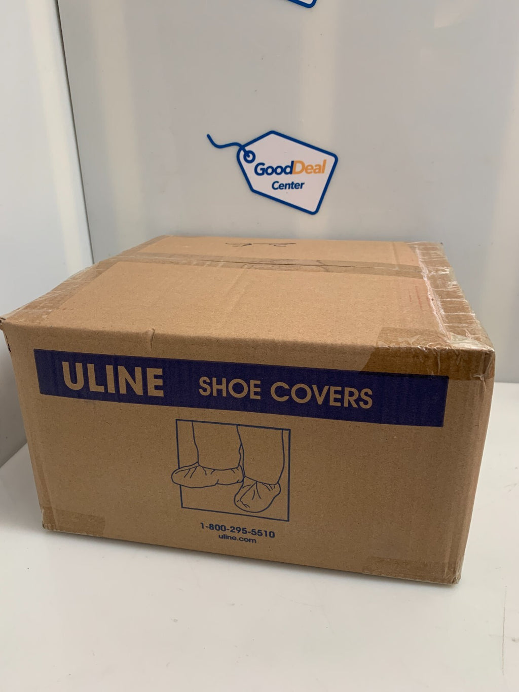 Lot of 4 Uline S-7873BLU Standard Shoe Covers Blue 150 Pairs