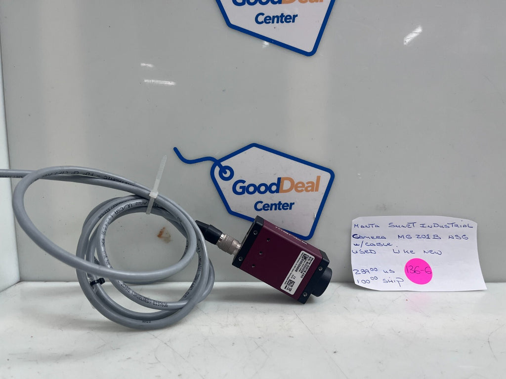 ALLIED VISION TECH.  MANTA G201B ASG Smart Industrial Camera w/Cable E00200081