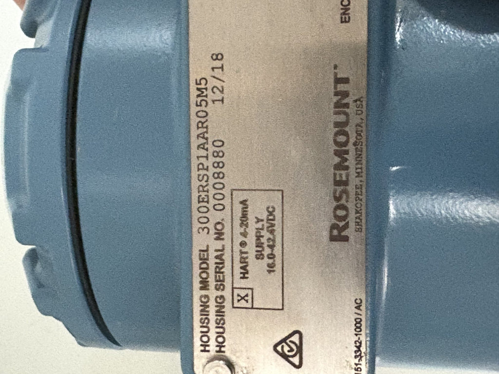 ROSEMOUNT PRESSURE TRANSMITTER 300ERSP1AARO5M5
