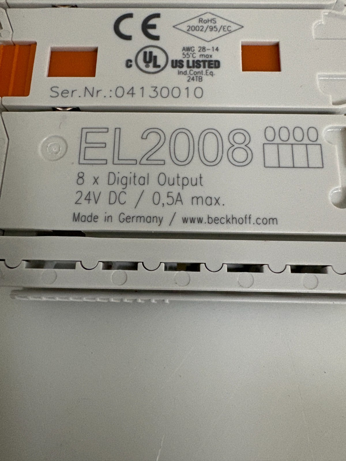 BECKHOFF 8X DIGITAL OUTPUT EL20084