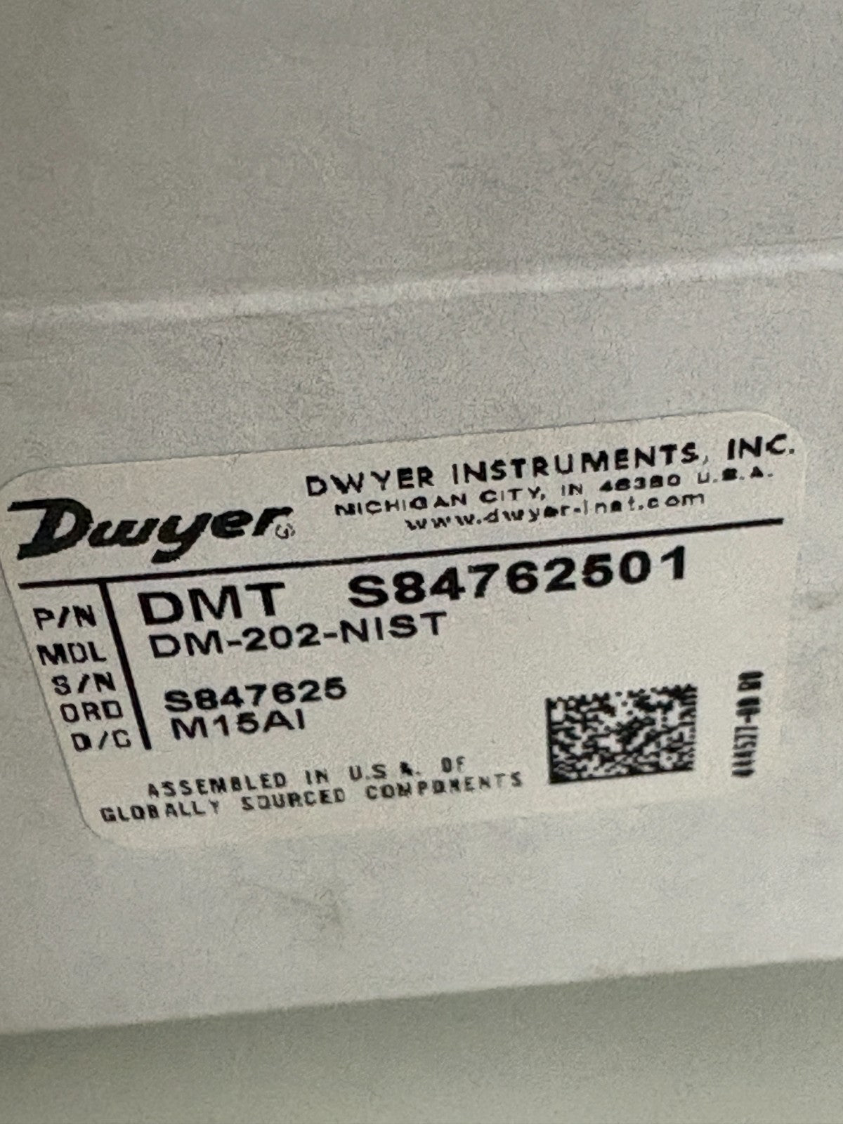 DWYER DIGI MAG DIFFERENTIAL PRESSURE TRANSMITTER AIR/GASES 4-20 MA3