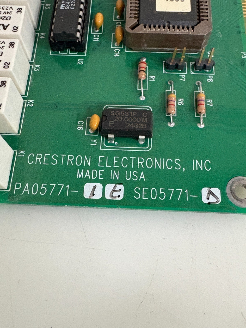CRESTRON CONTROL BOARD PA05771-IE-SE05771-D3