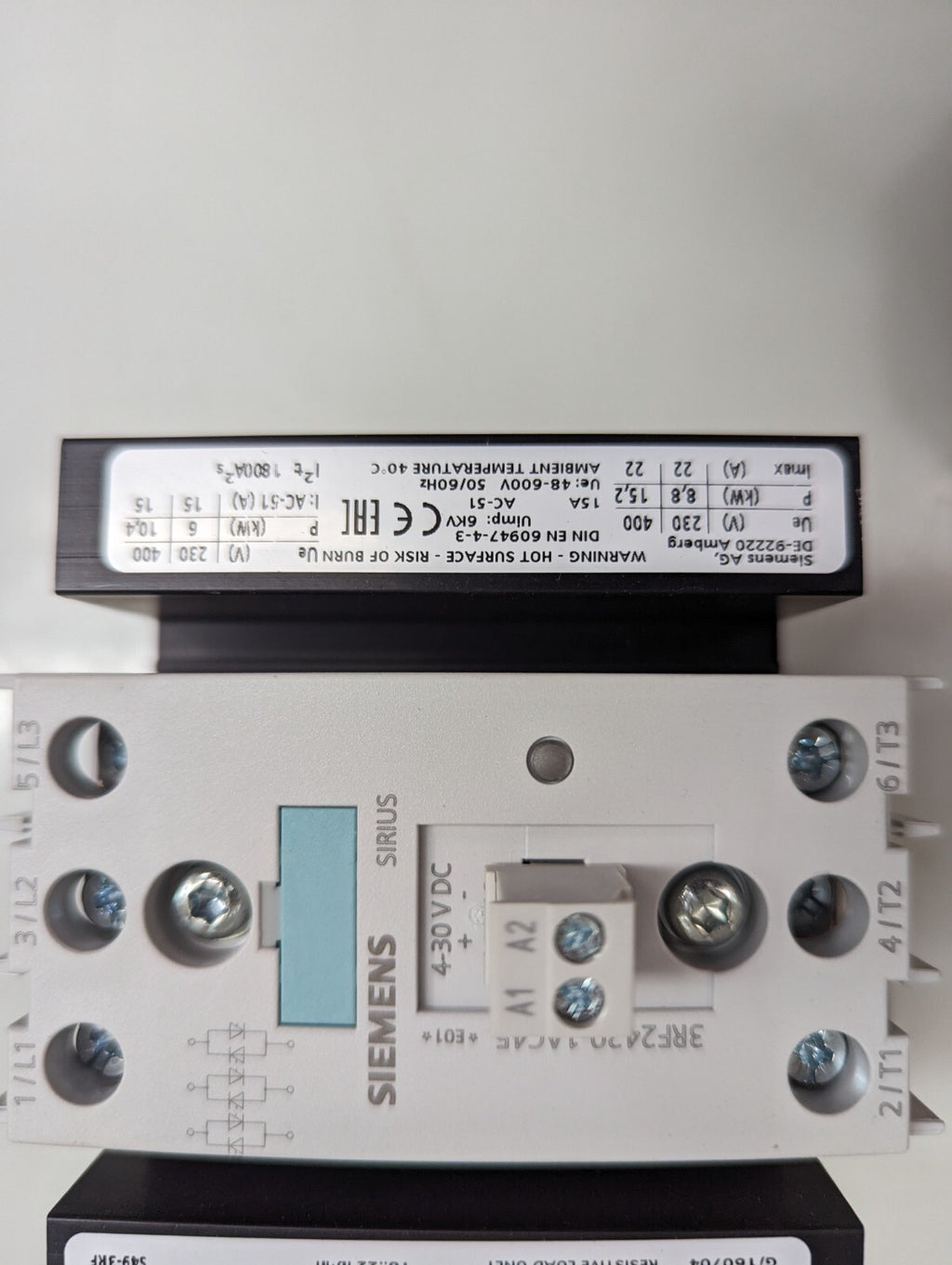 Siemens 3RF2420-1AC45 Solid State Relay Connector