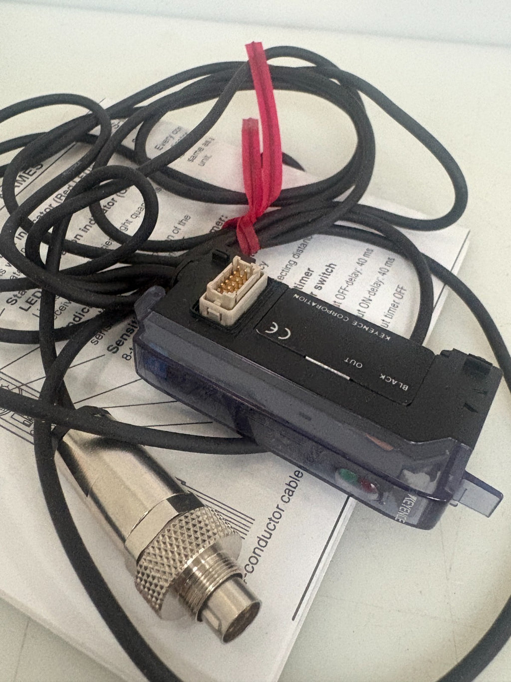 LOT OF 3 KEYENCE FIBER OPTIC SENSOR FS-M21