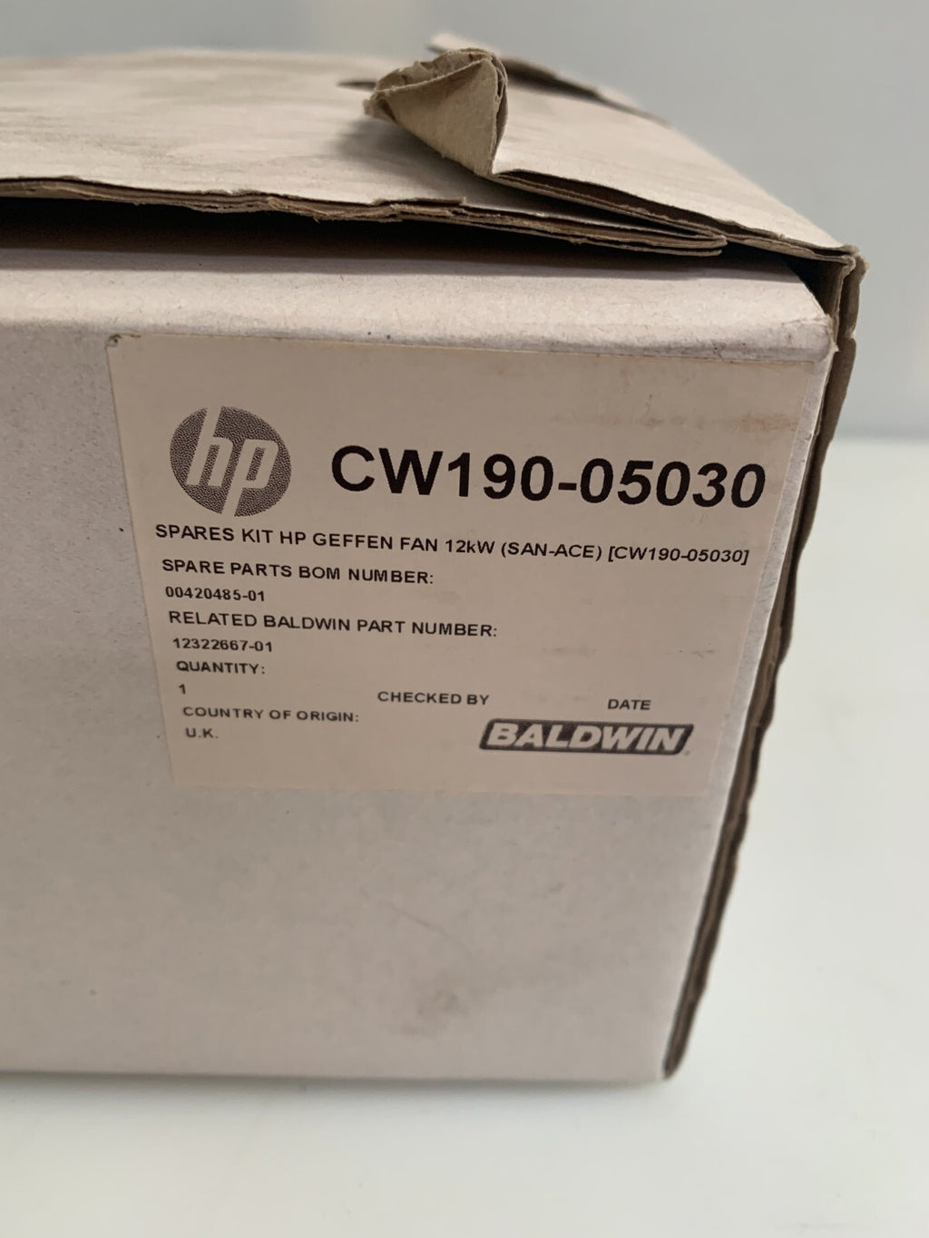 HP SCITEX INTERNAL FAN REPLACEMENT CQ190-05030 (NEW IN BOX)2