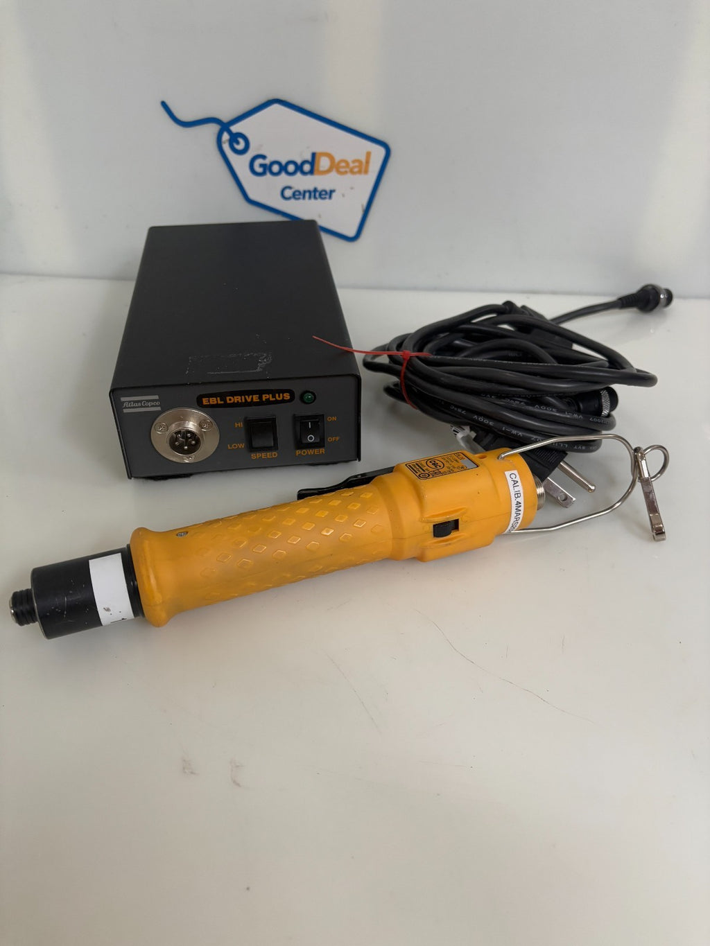 ATLAS COPCO ELECTRIC CLUTCH SCREW DRIVER EBL20 W/EBL DRIVE PLUS POWER SUPPLY0