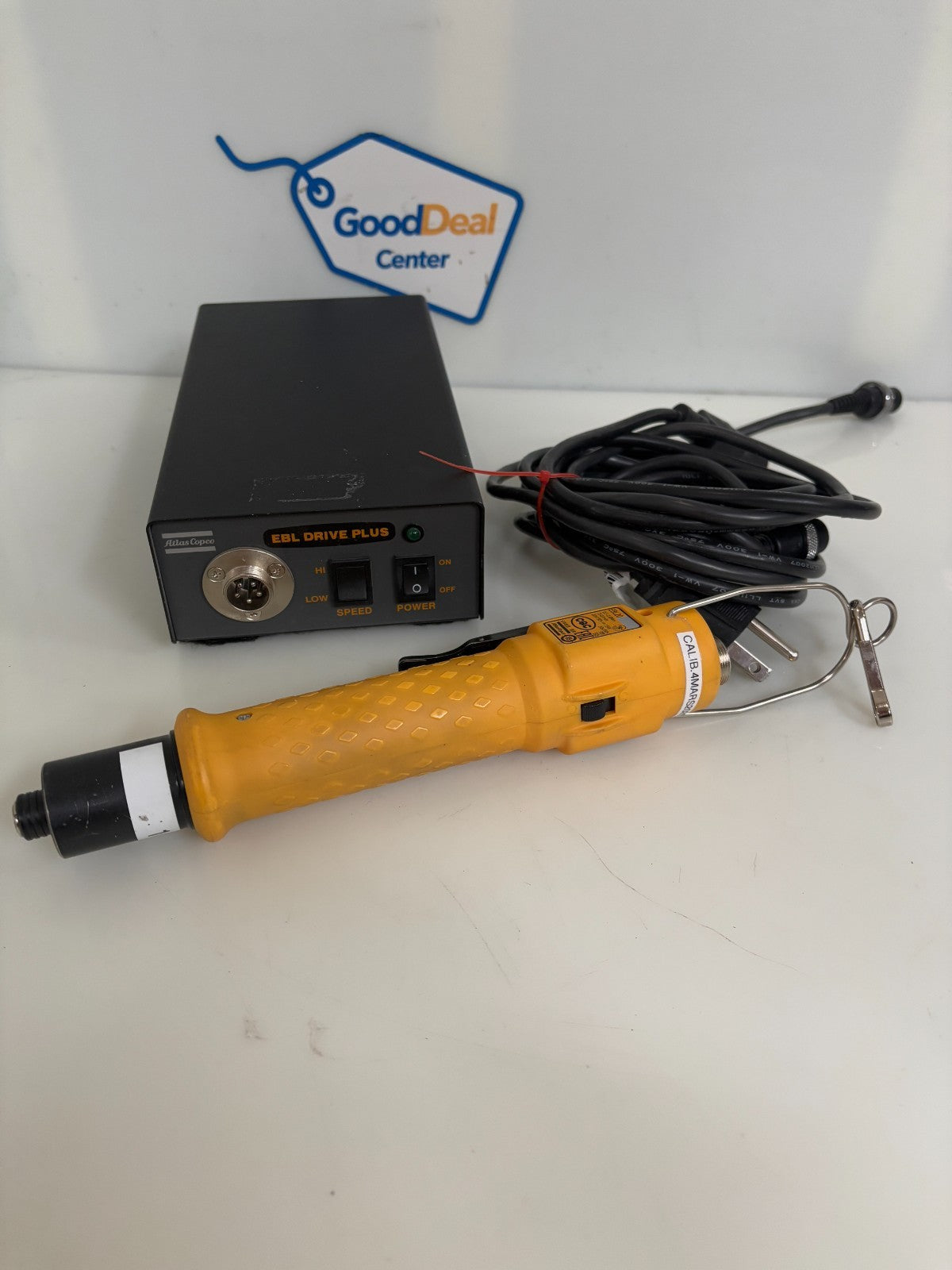 ATLAS COPCO ELECTRIC CLUTCH SCREW DRIVER EBL20 W/EBL DRIVE PLUS POWER SUPPLY0