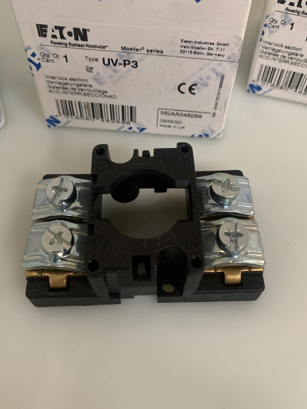 LOT OF 5 EATON MOELLER INTERLOCK SECTION UV-P3