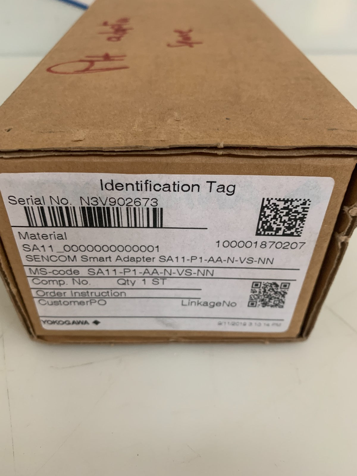 YOKOGAWA SENCOM SMART ADAPTER #SA11-P1-AA-N-VS-NN