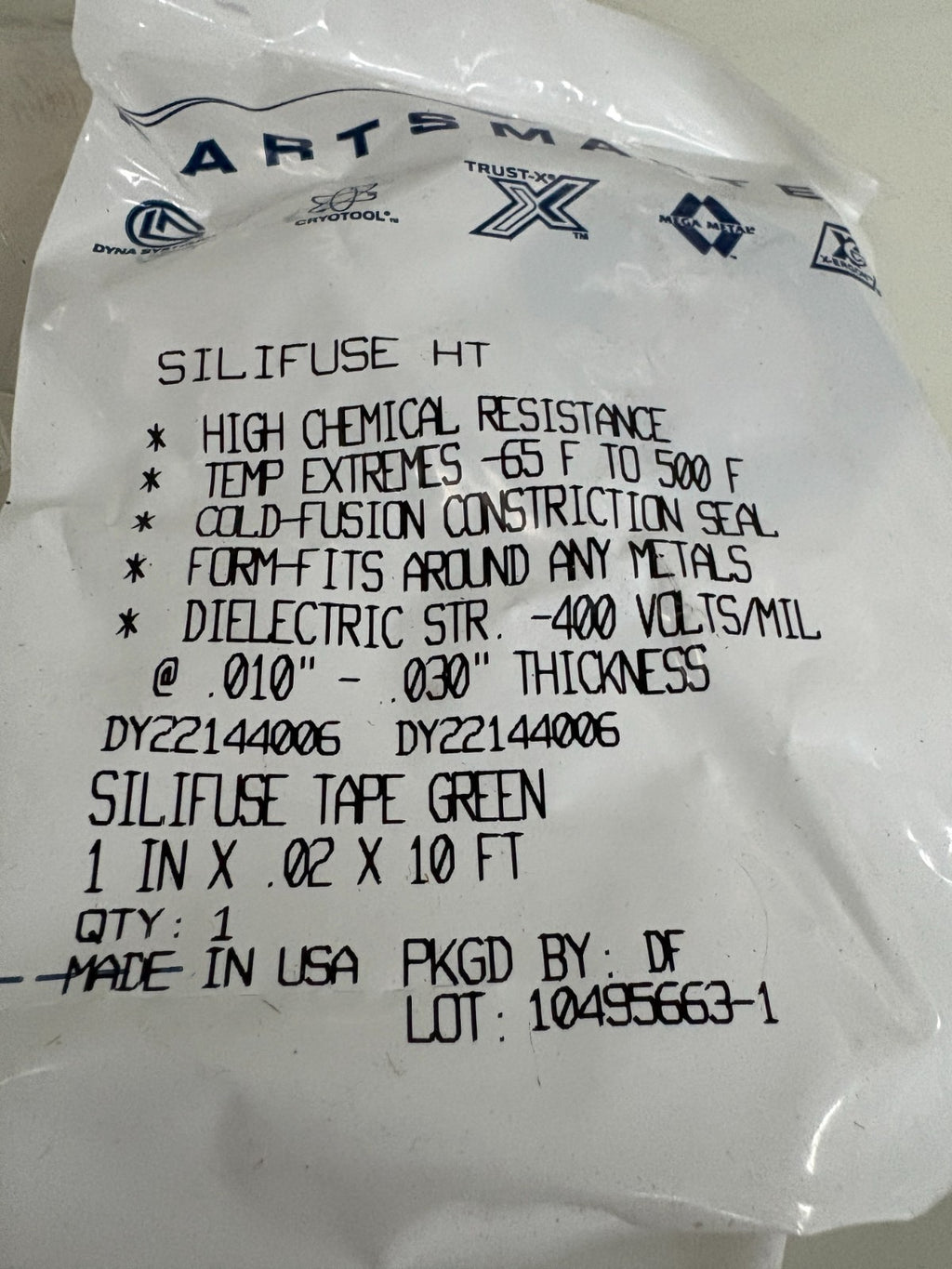 PARTS MASTER SILIFUSE TAPE 1" MIX LOT