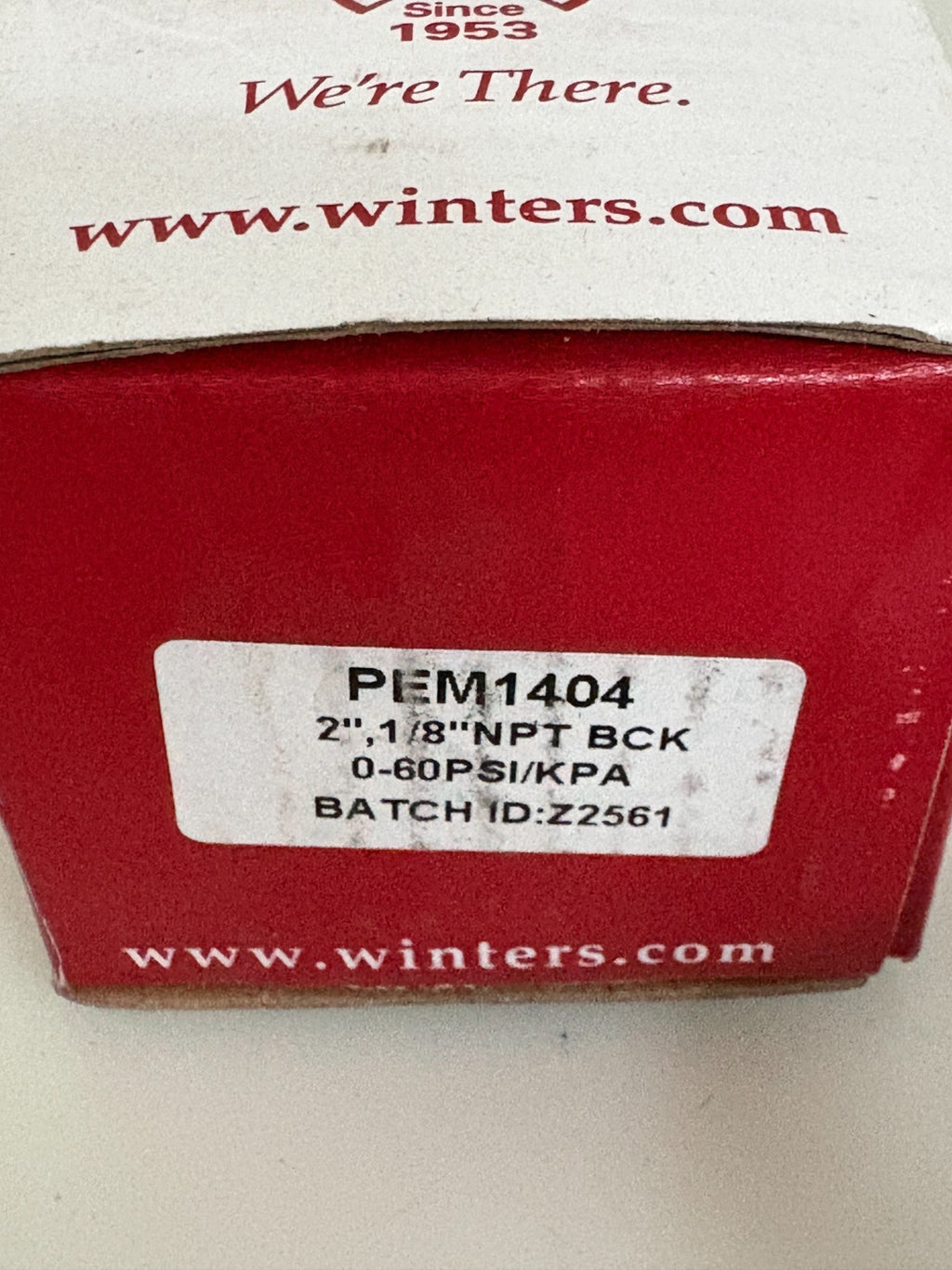WINTERS PRESSURE GAUGE 0-60 PSI MIX LOT OF 3 1XPEM1404 2" 1/8 NPT 2XPEM1405 2"