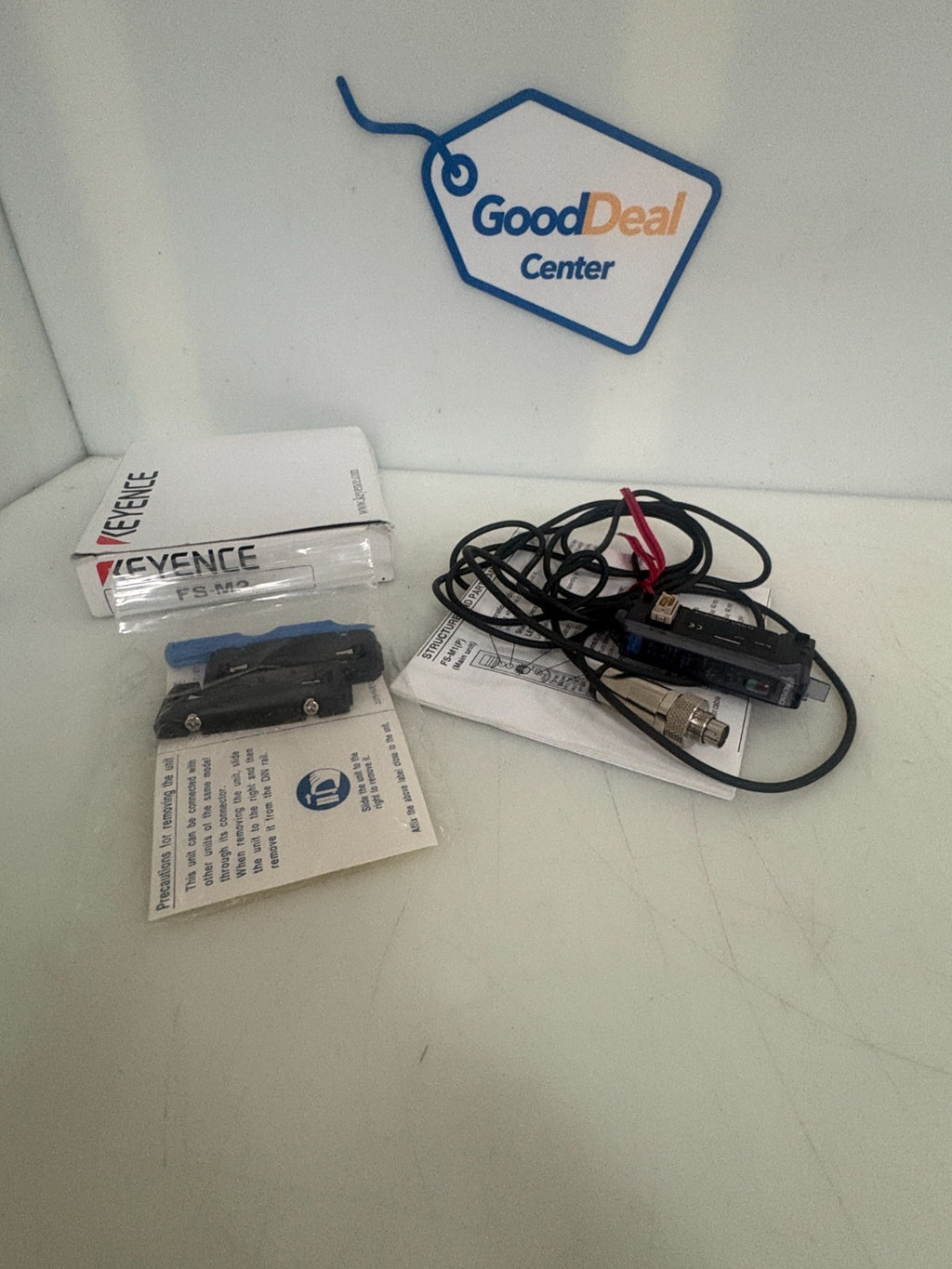 LOT OF 3 KEYENCE FIBER OPTIC SENSOR FS-M20