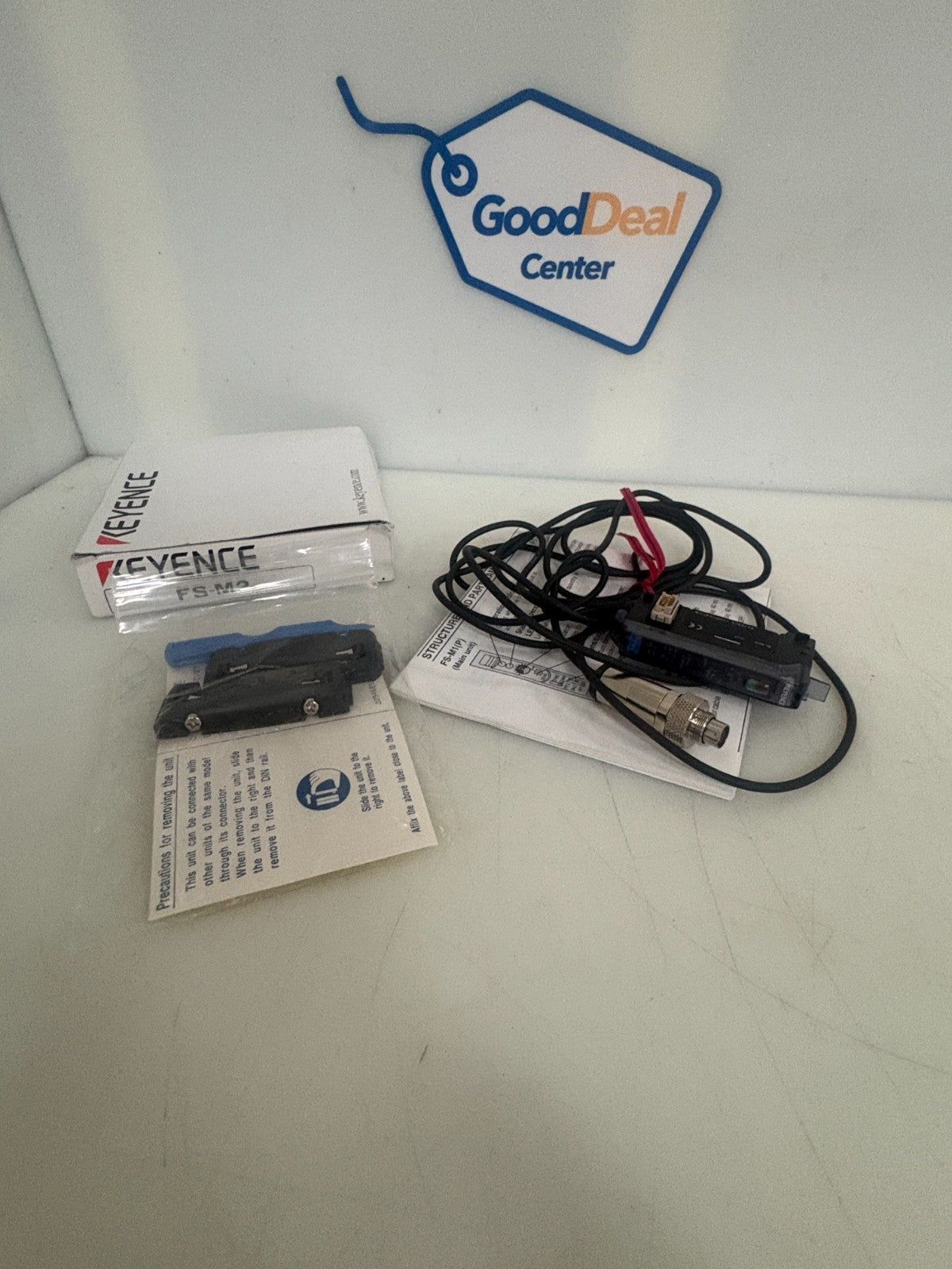 LOT OF 3 KEYENCE FIBER OPTIC SENSOR FS-M20