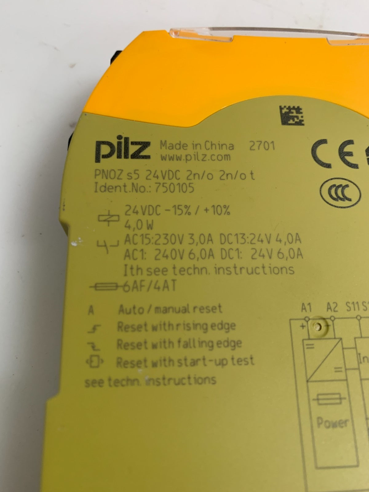 PILZ PNOZ S5 SAFETY RELAY