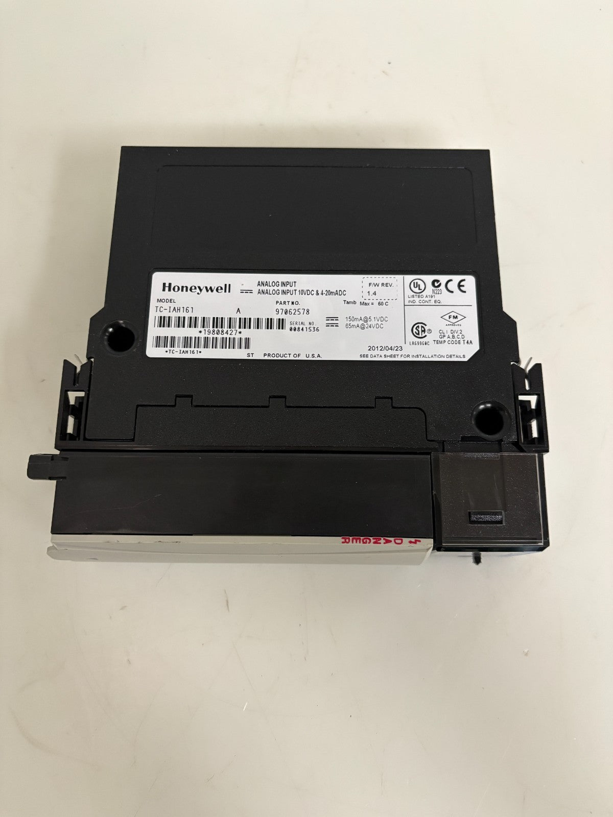 HONEYWELL ANALOG INPUT TC-IAH161 A 970 62578