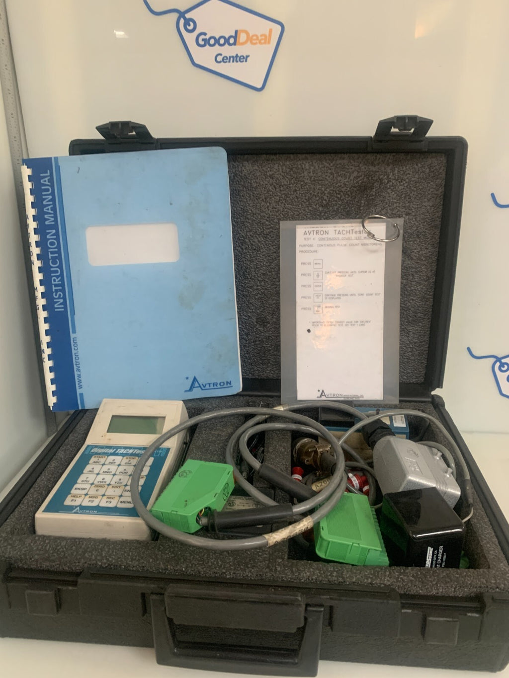 AUTRON DIGITAL TACHTESTER KIT B27 609 COMPLETE W/CABLES AND MANUAL IN CASE0