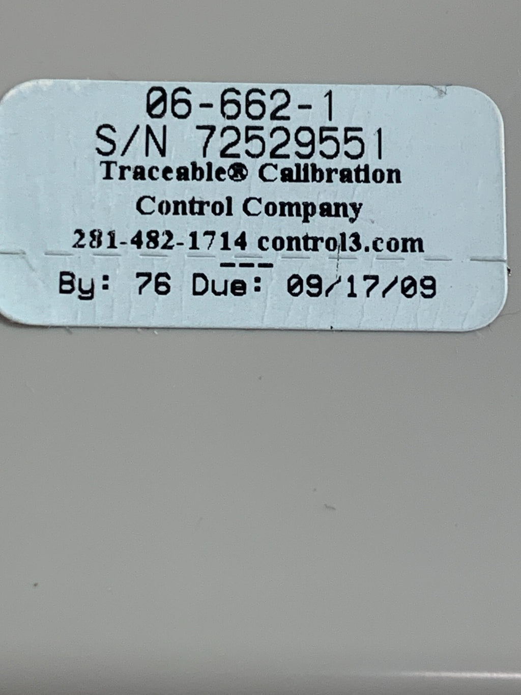 FISHER SCIENTIFIC TRACEABLE BENCH TIMER 06-662-1