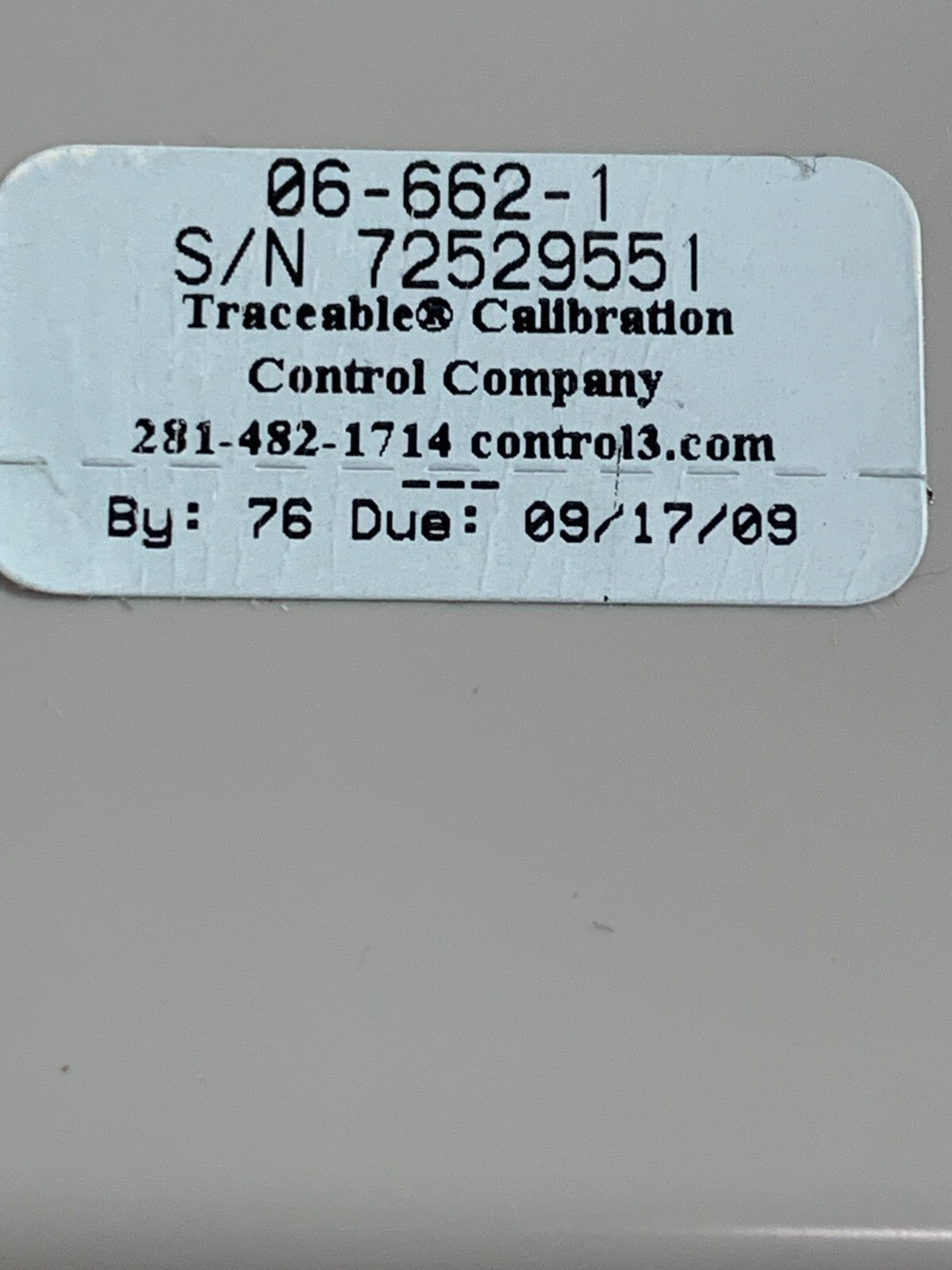 FISHER SCIENTIFIC TRACEABLE BENCH TIMER 06-662-1