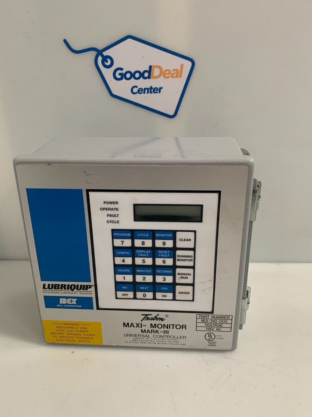 IDEX LUBRIQUIP TRABON MAXI MONITOR MARK-111 163-310-0000