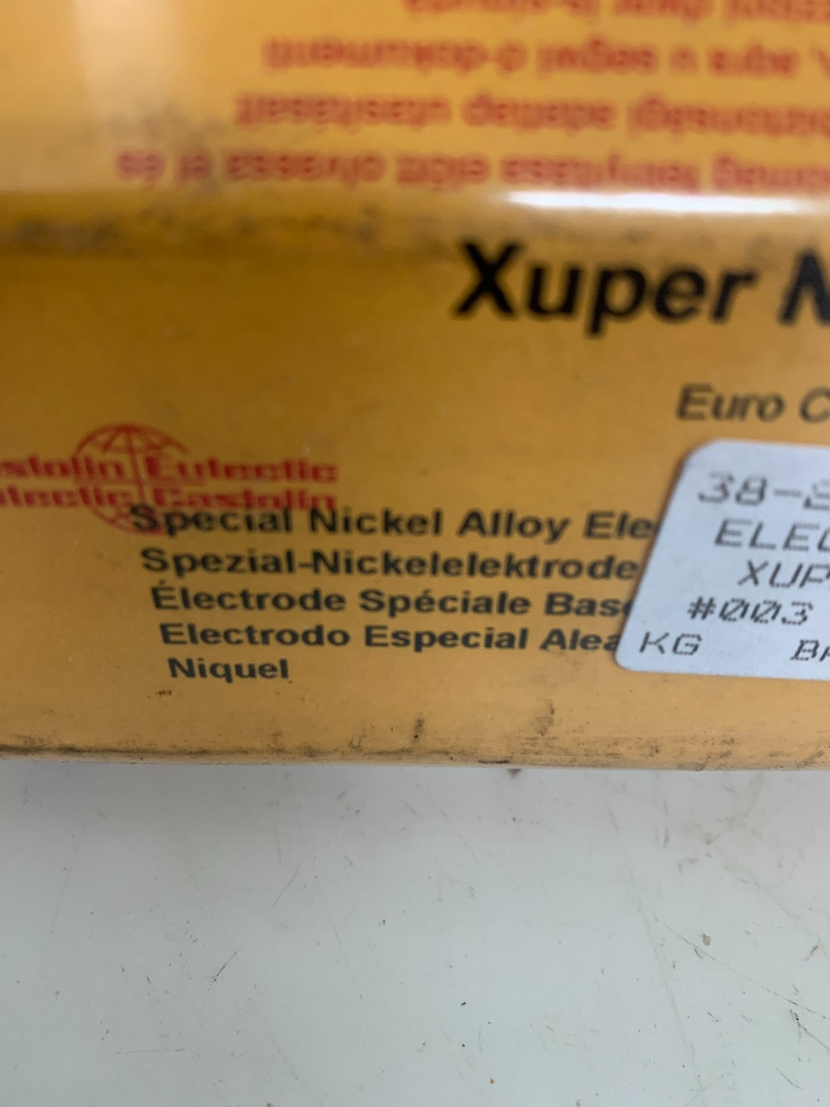 CASTOLIN EUTECTIC XUPER NUCLEO TEC 2222 SPECIAL NICKEL ALLOY  ELECTRODE 11.5LB2